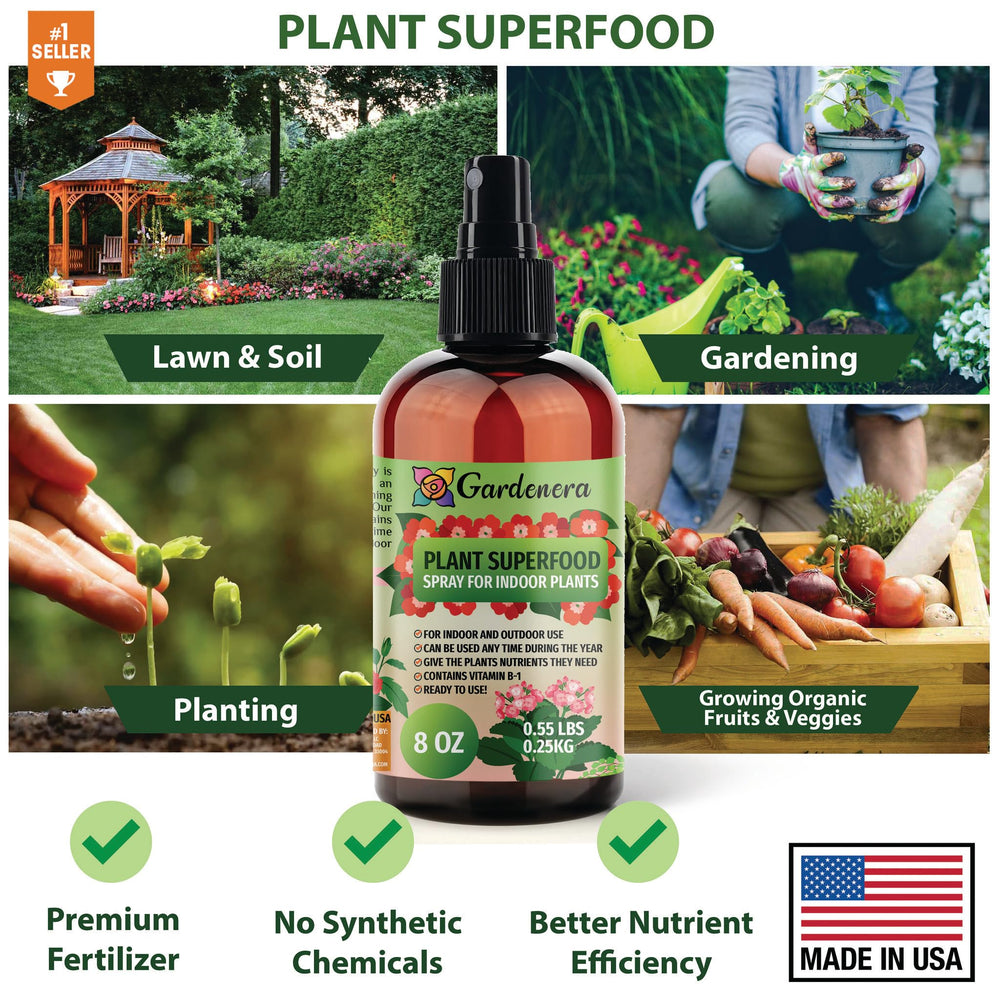 gardenera 8oz bottle in hand for clear size and usage benefit