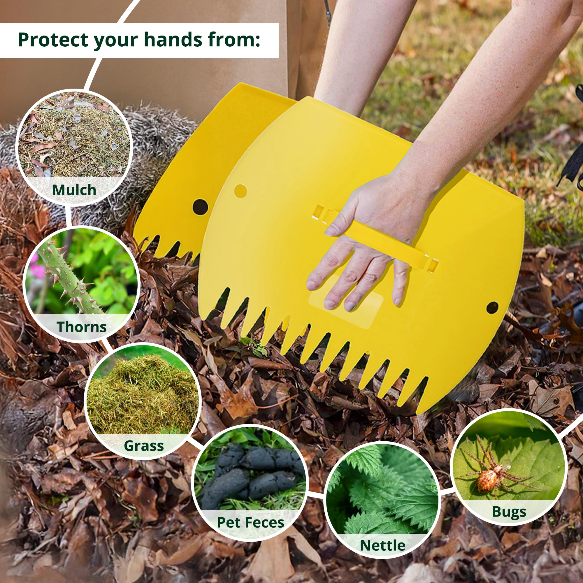 GardenHOME size comparison with hand to show large 15x12 inch capacity benefit