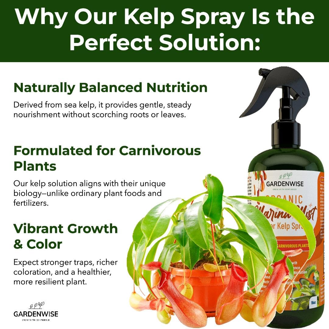 GARDENWISE spray nozzle misting foliage demonstrating easy foliar feeding
