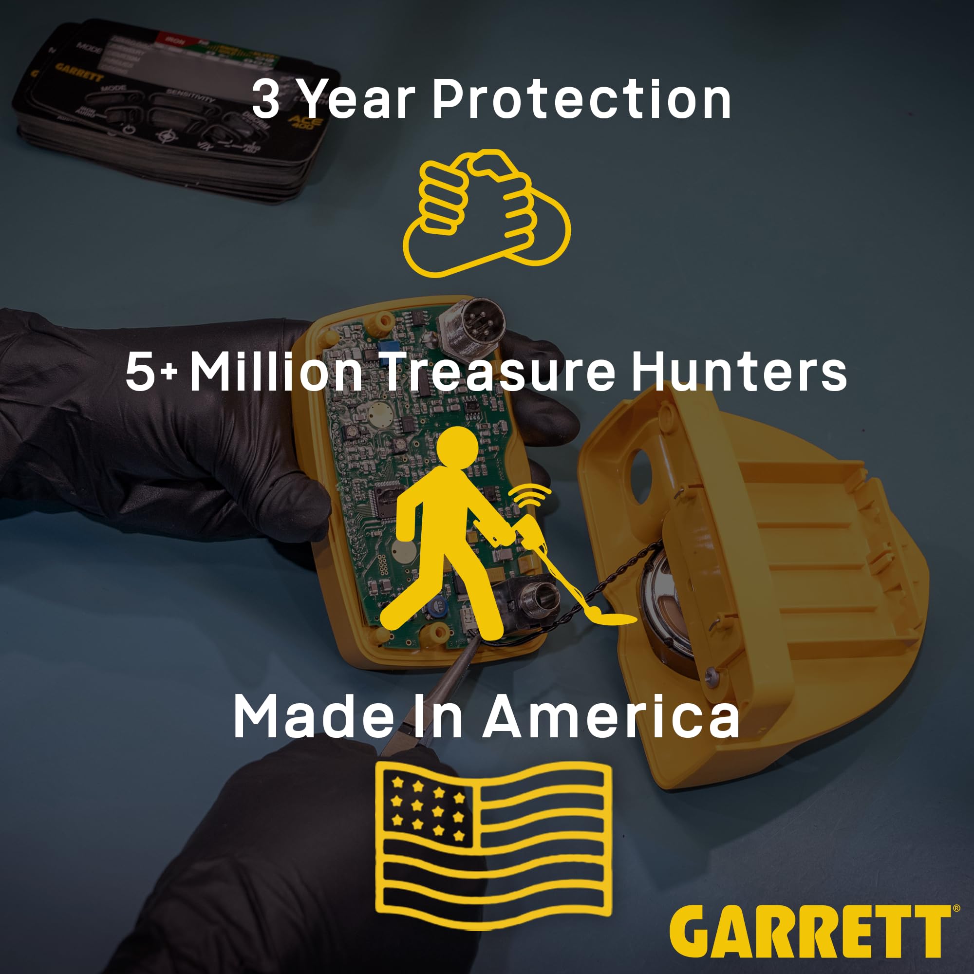 Garrett Pro-Pointer AT kit with pouch holster and 9V battery ready to hunt