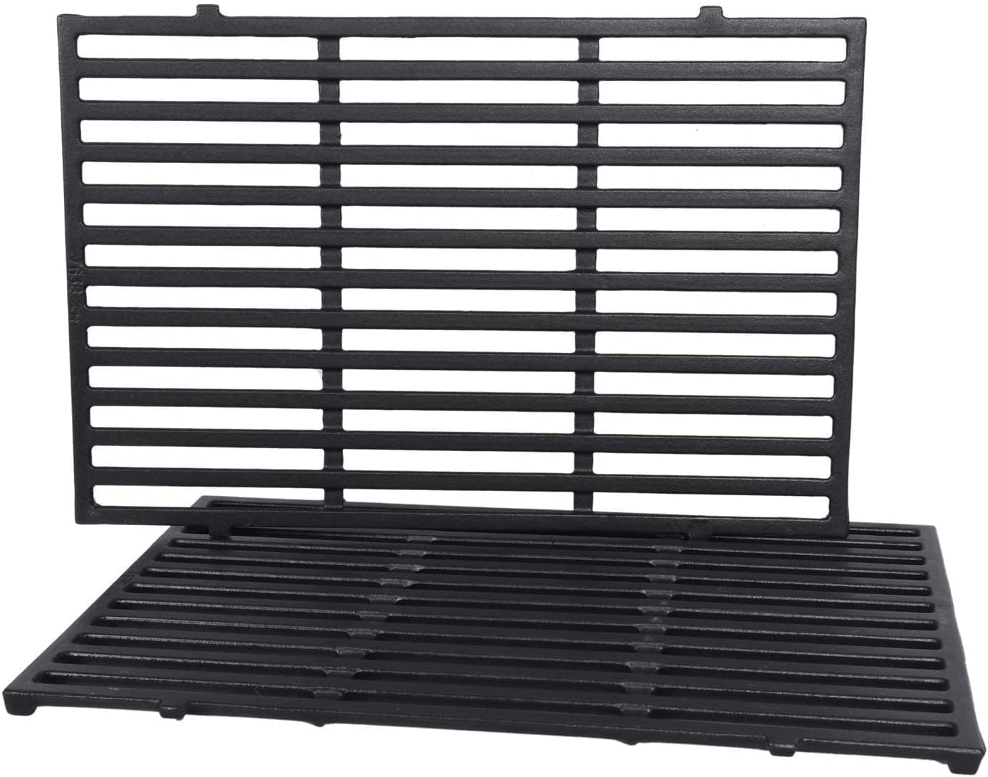 GasSaf grates installed in a Weber-style grill demonstrating even cooking surface