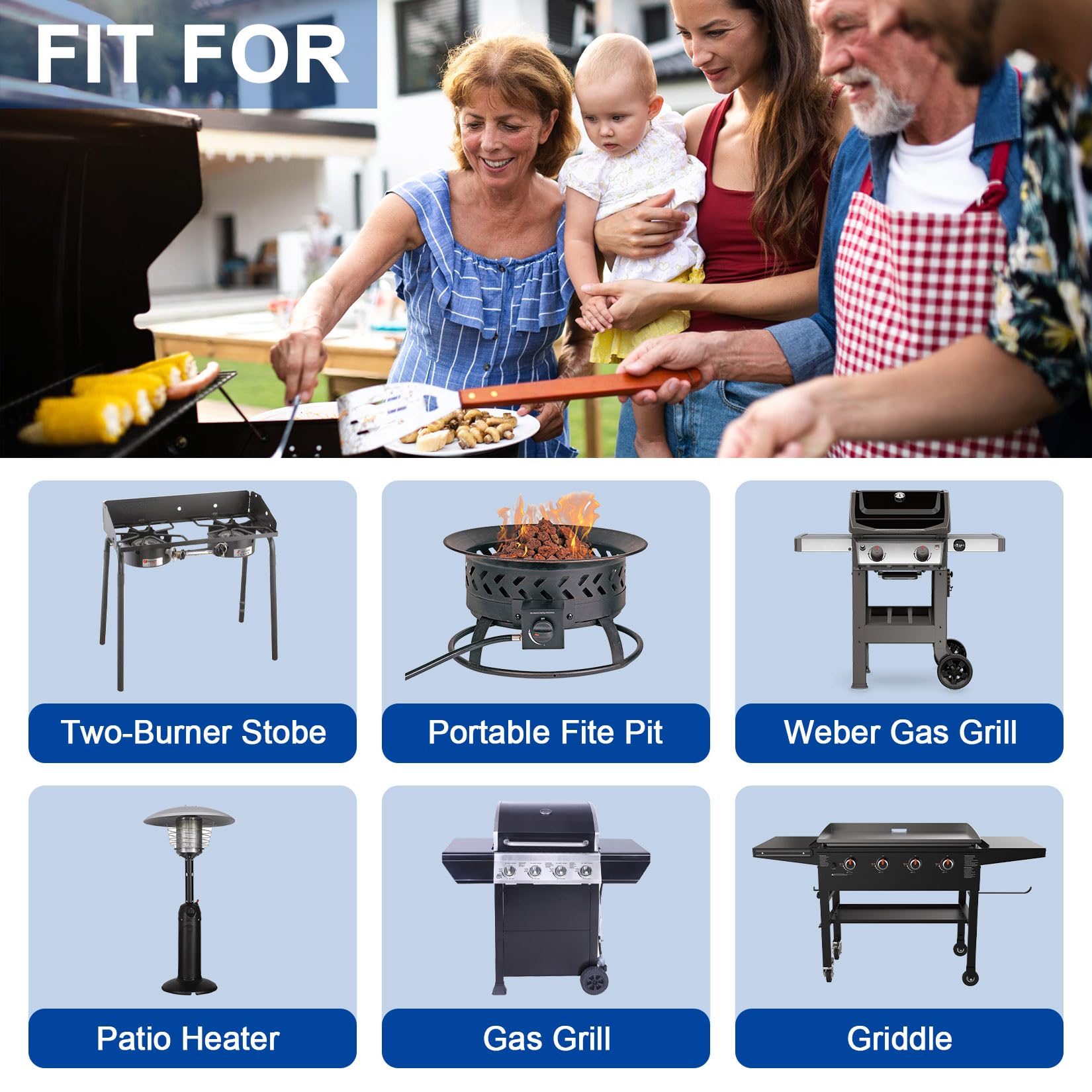 GasSaf product label and compatibility sticker providing fit-confidence benefit