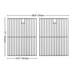 Gcostar close-up of 7mm stainless bars showing durable heat-resistant surface