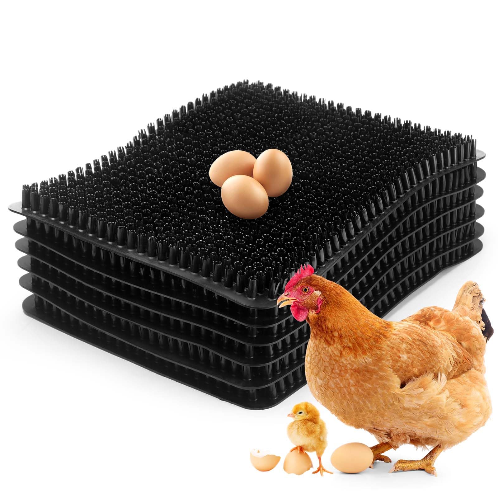 GDHSWJ front view of six nesting pads showing compact pack and easy storage