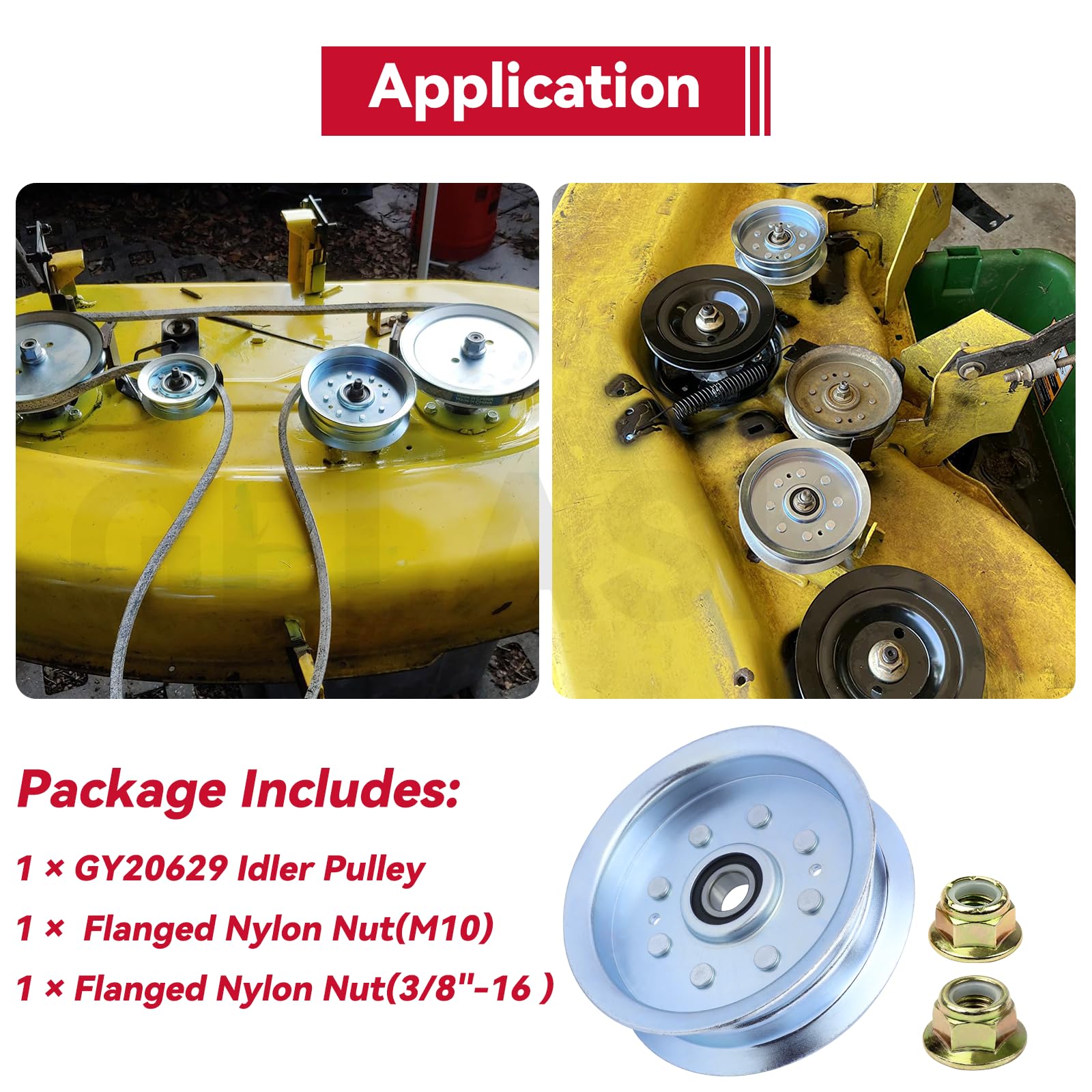 GELASKA lifestyle mower repair scene showing professional replacement benefit