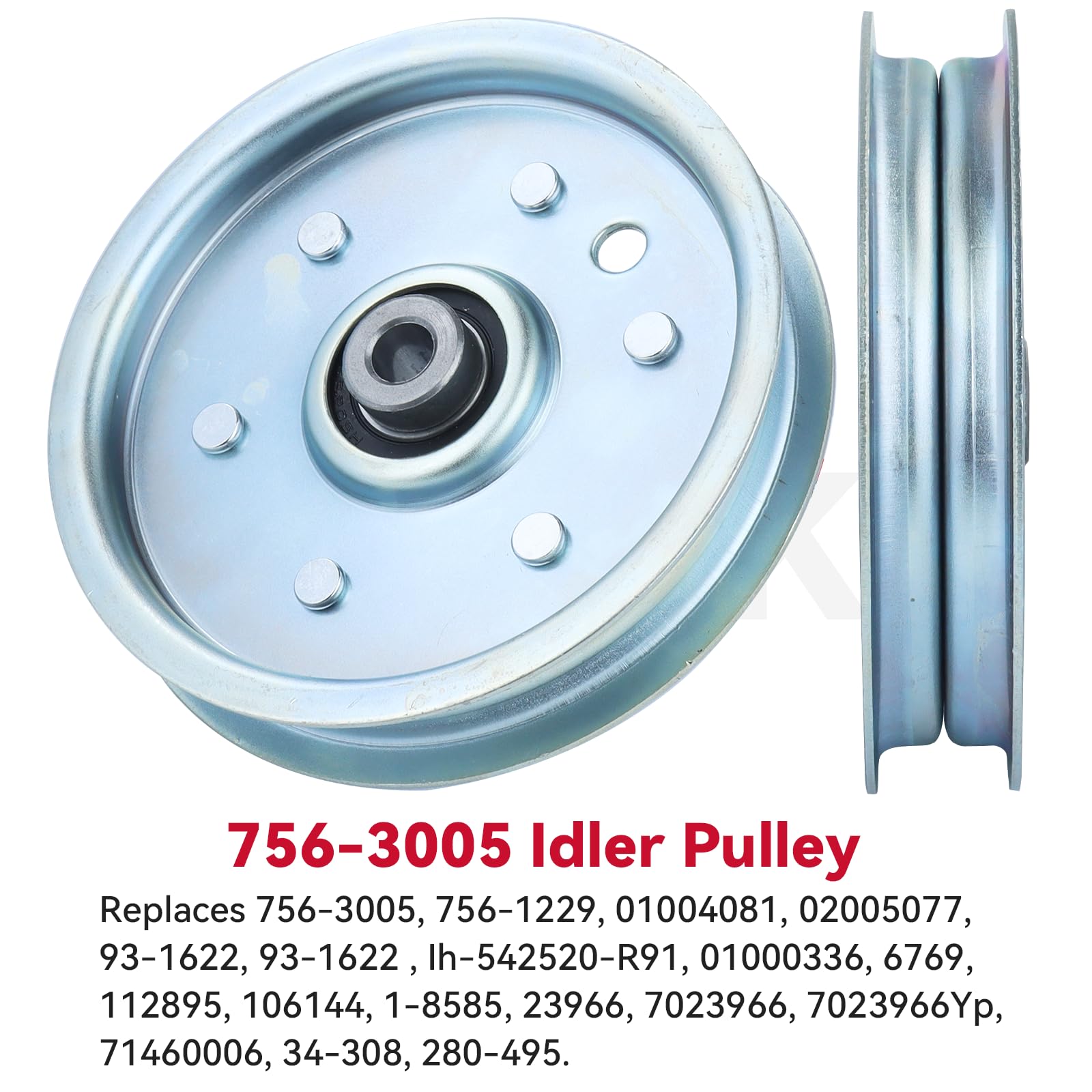 GELASKA pulley hardware kit with bolt washer and nylon lock nut for secure install