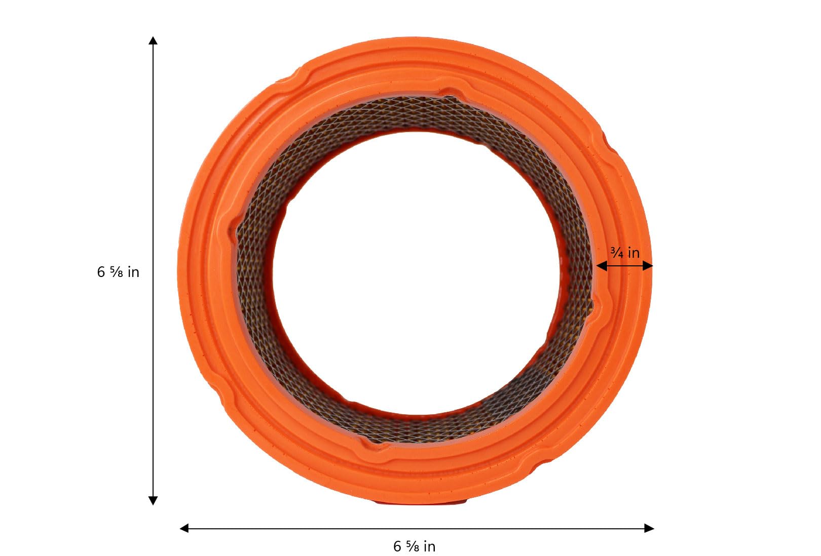 Generac air filter close-up highlighting pleats and clean-air protection benefit