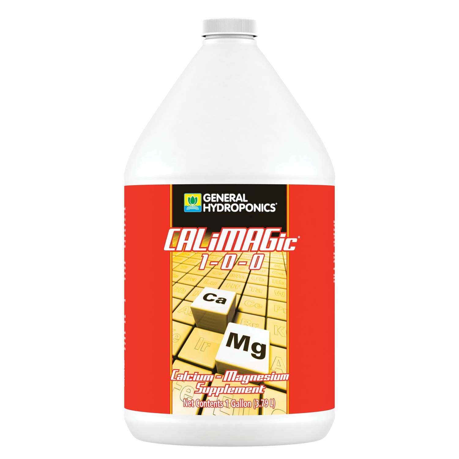 General Hydroponics bottle front view showing product and easy handling benefit
