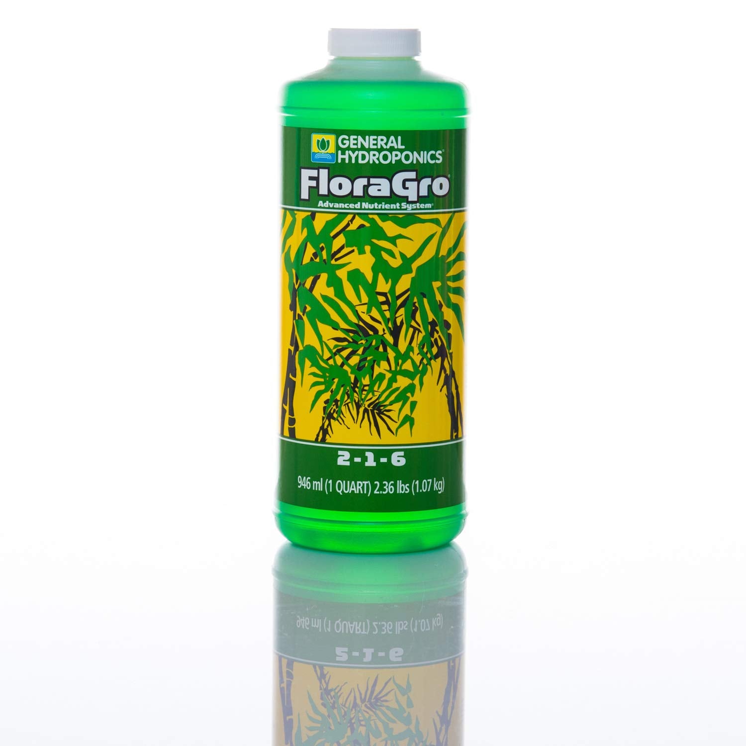 Thick concentrate texture from General Hydroponics Flora bottle showing measurable dosing benefit