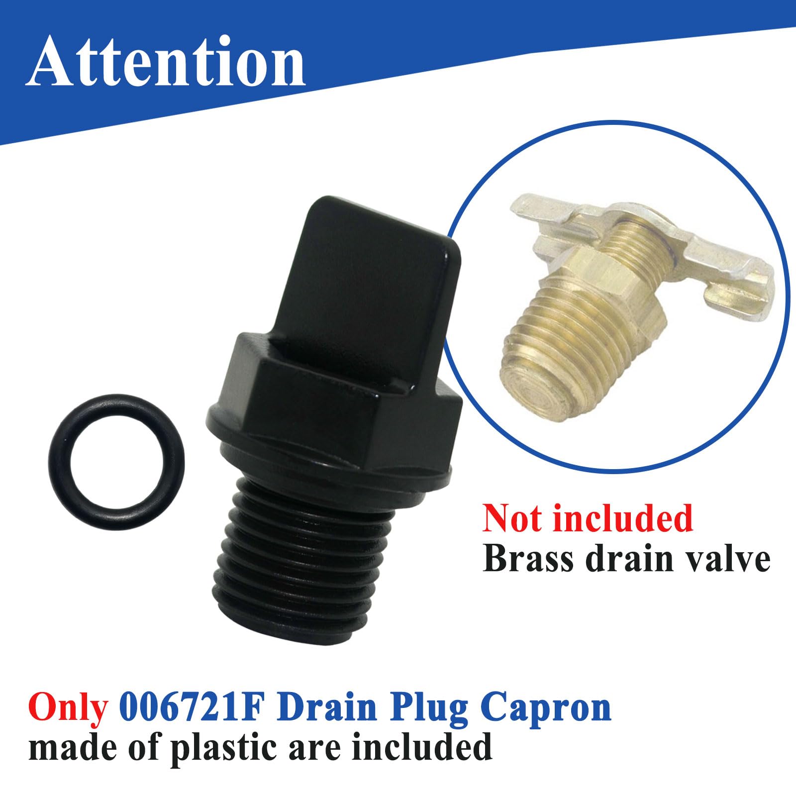 Generic technician replacing drain plug on heater showing faster maintenance