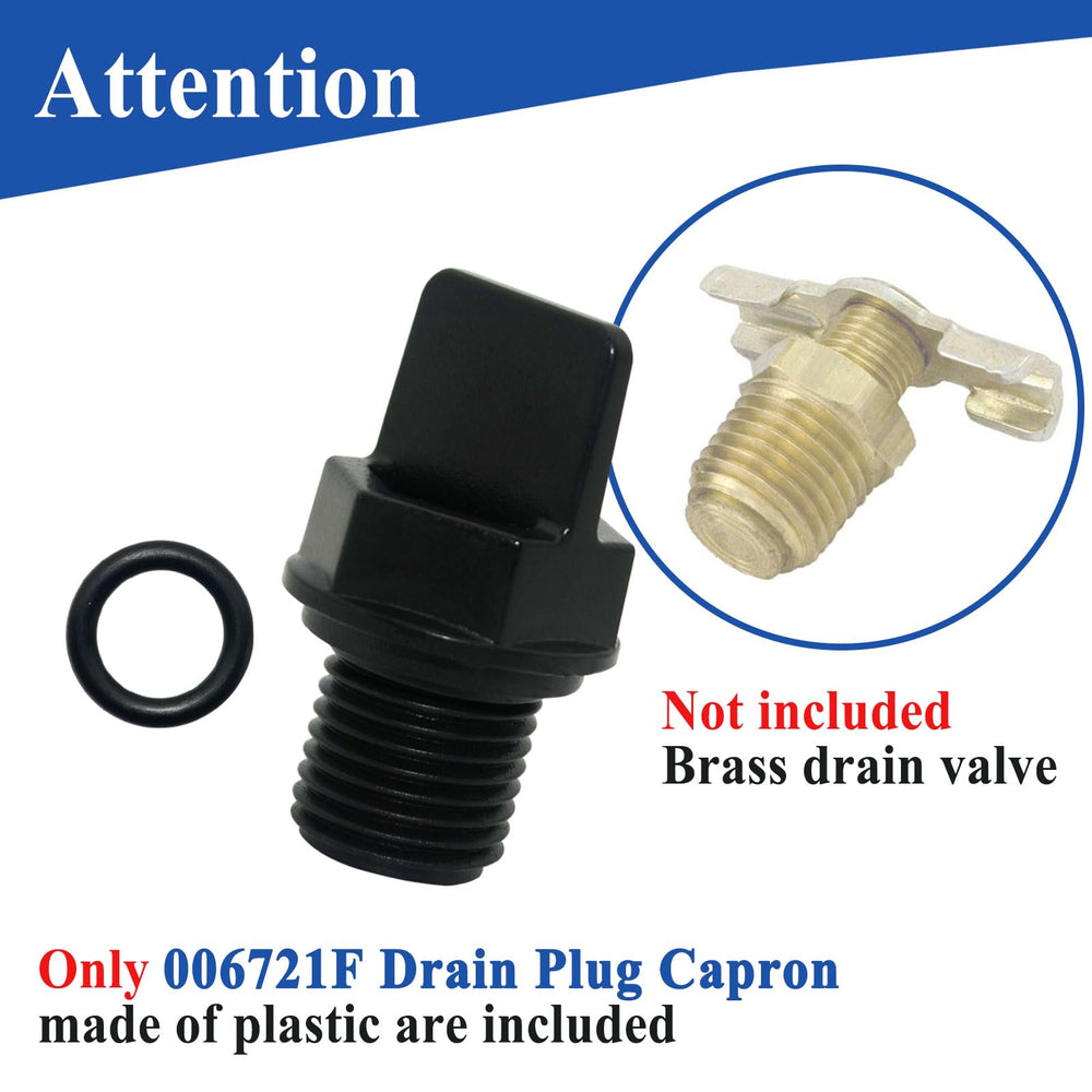 Generic technician replacing drain plug on heater showing faster maintenance