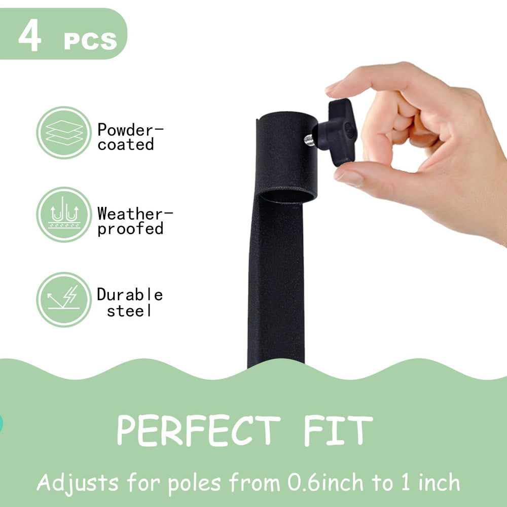 Generic pointed tip detail for easy soil penetration and reliable hold