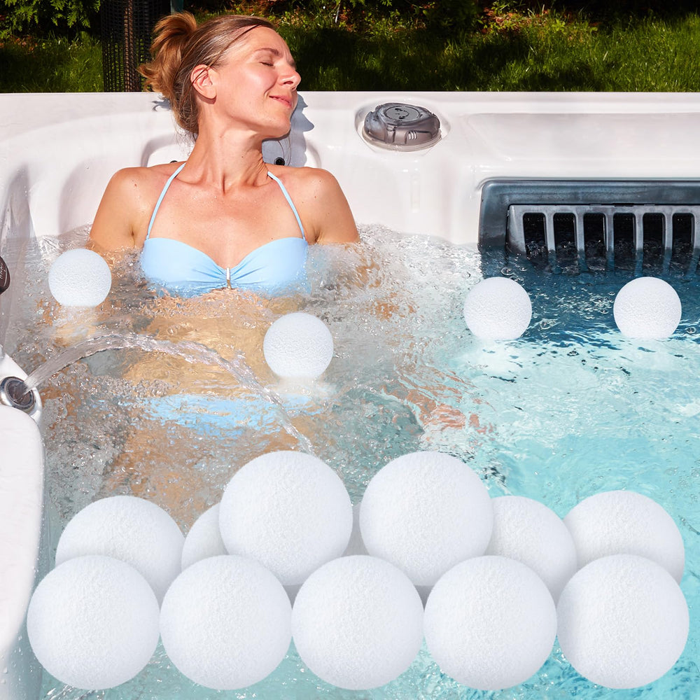 Gerrii front packaging showing 12-pack spa balls and benefits