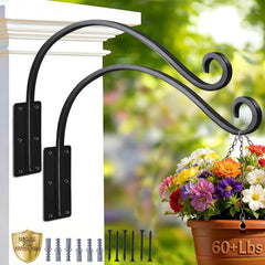 GESTONE front view of mounted plant hanger showing sturdy support