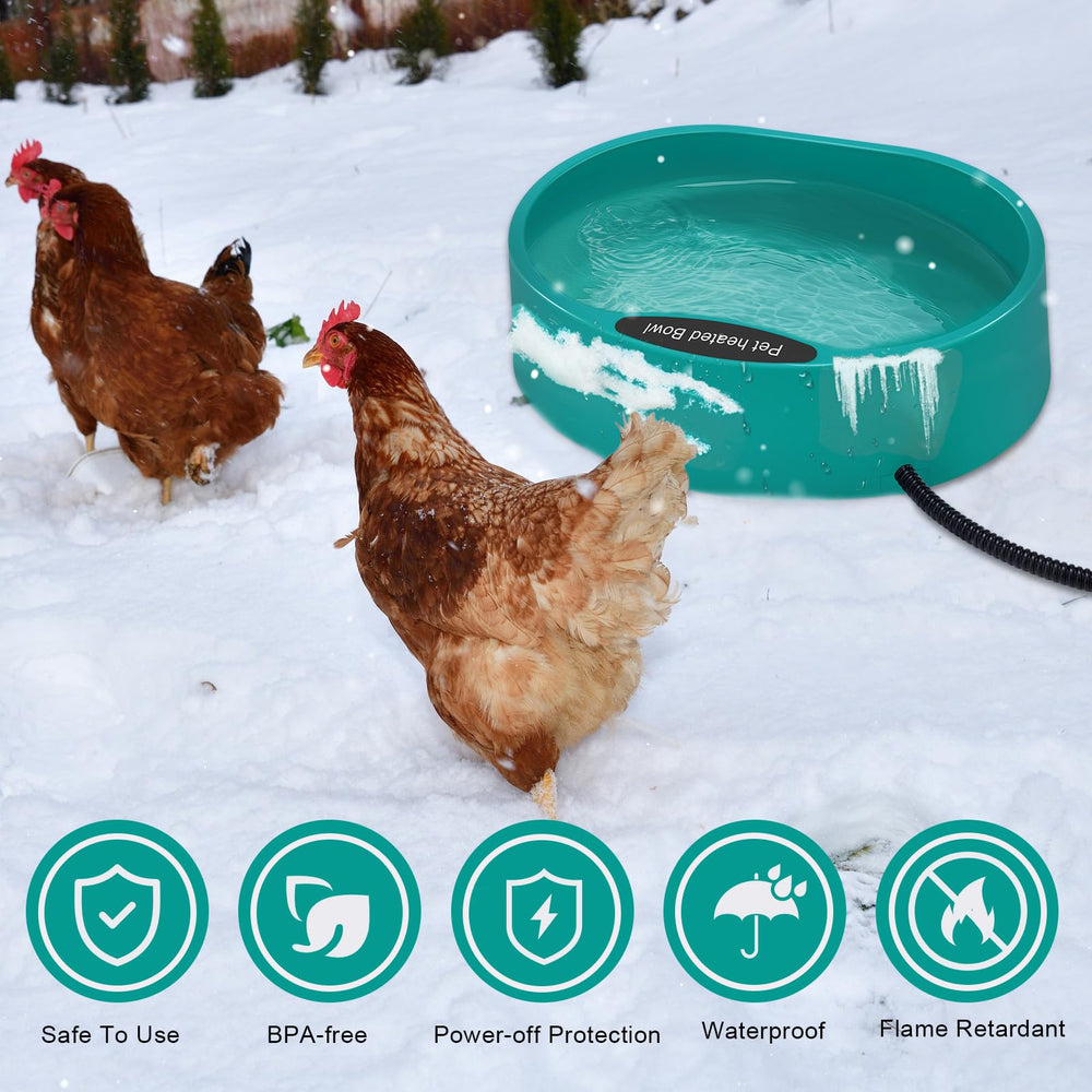 GHWMYD bowl in snow illustrating waterproof protection and thawed water