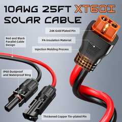 Gibbab 25FT cable laid out to show full length and flexible routing benefit