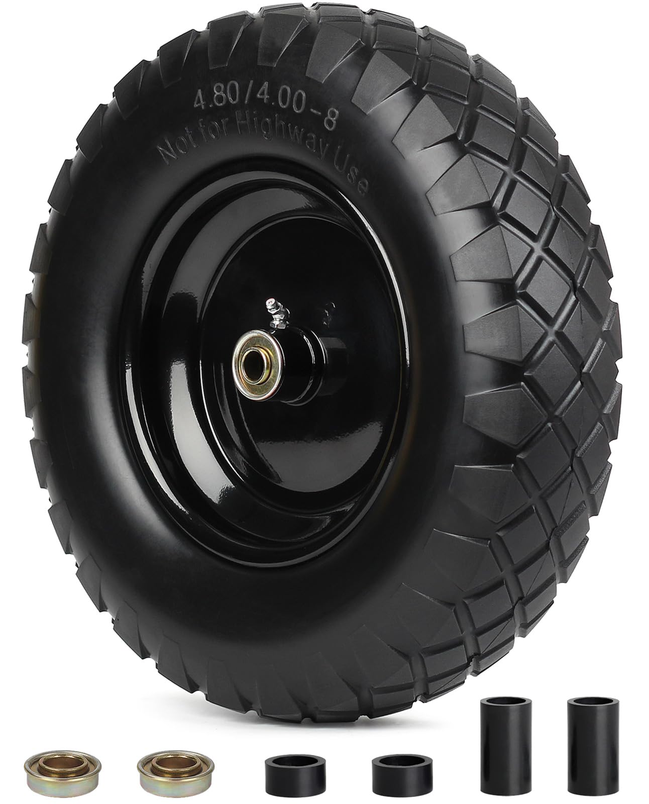 GICOOL front view of assembled wheel showing ready-to-install durability