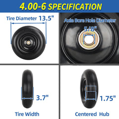GICOOL close-up of solid PU foam tread highlighting puncture resistance