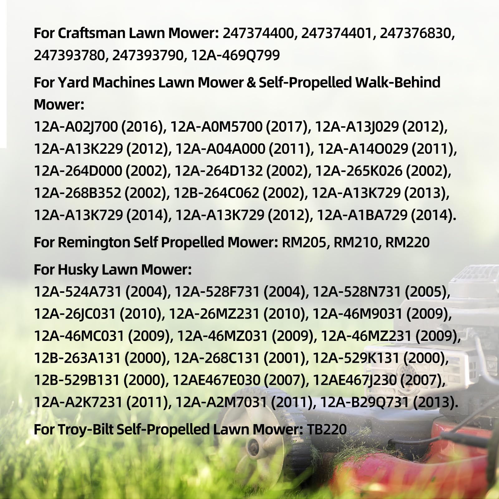 GICOOL wheel mounted on mower axle illustrating easy installation