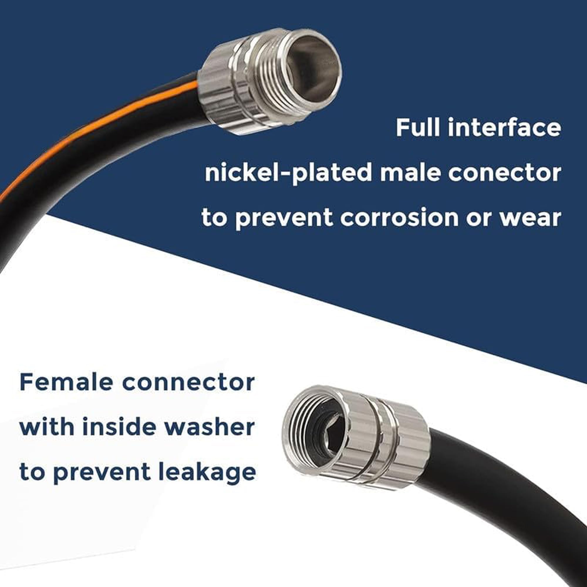 Giraffe Tools hose surface detail showing hybrid material for durability