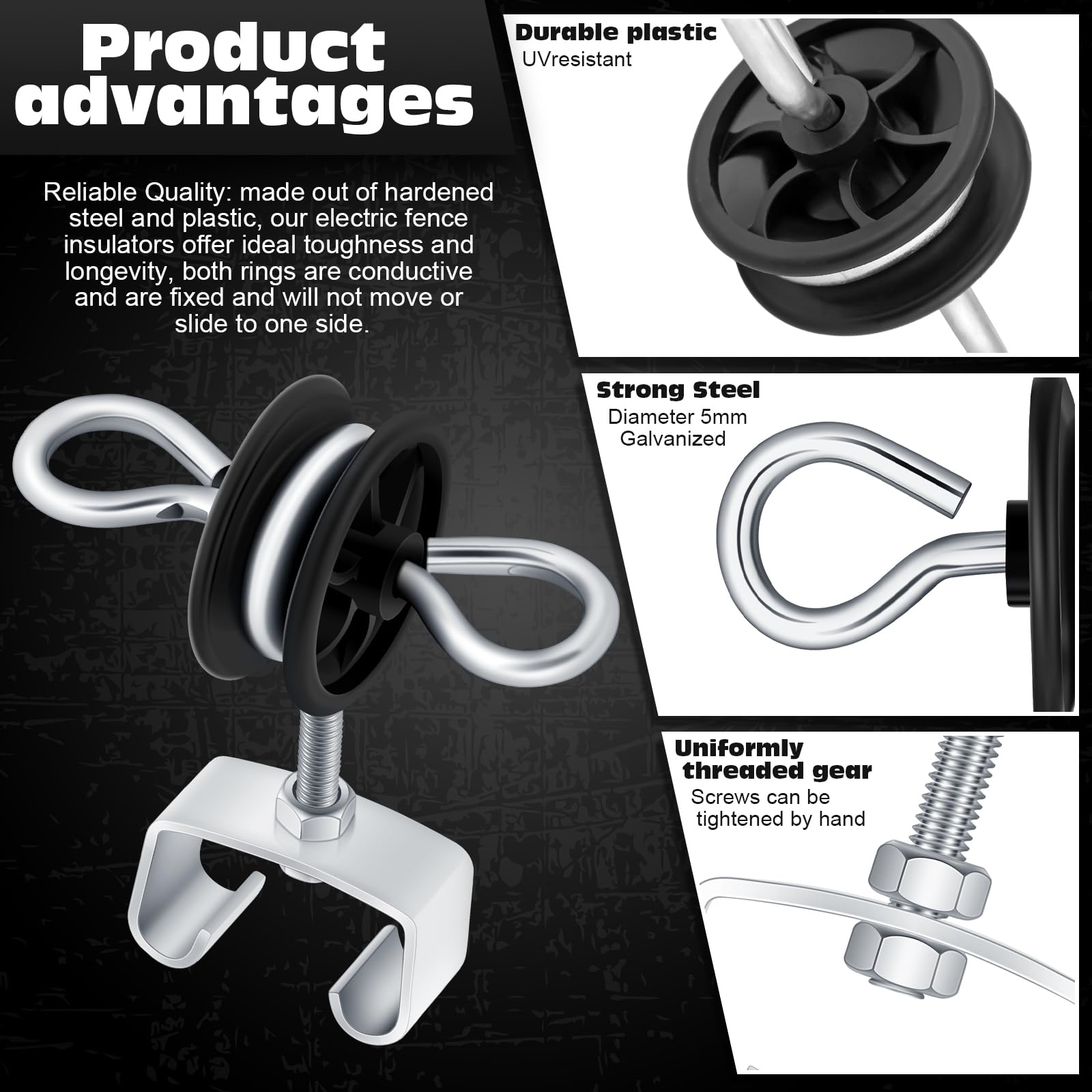 Gisafai installed on a wooden post demonstrating quick screw-fit and reliable anchoring