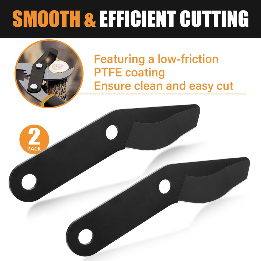 GJK blade cutting a 2-inch branch showcasing efficient clean cutting