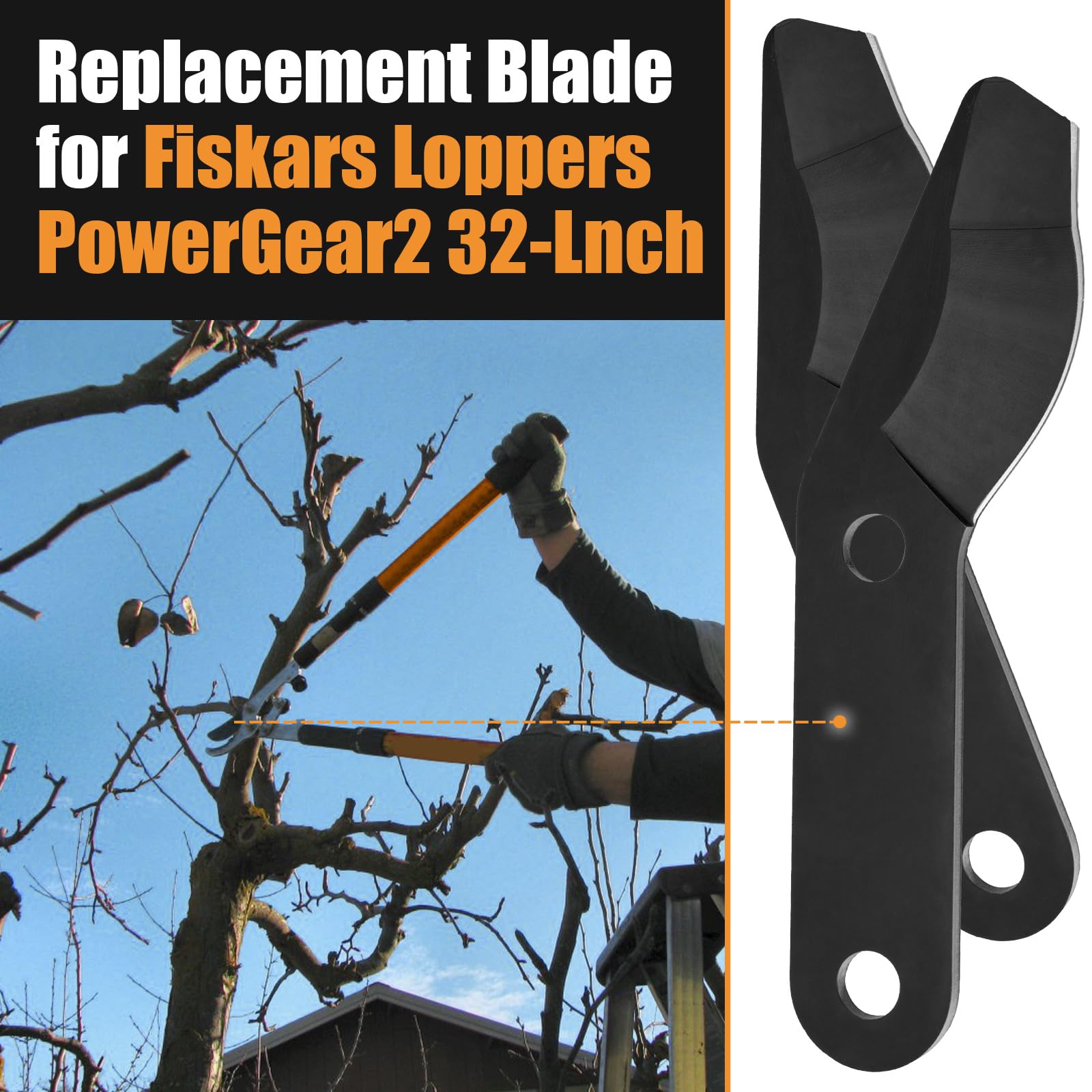 GJK PTFE-coated blade surface detail reduces friction and sap build-up