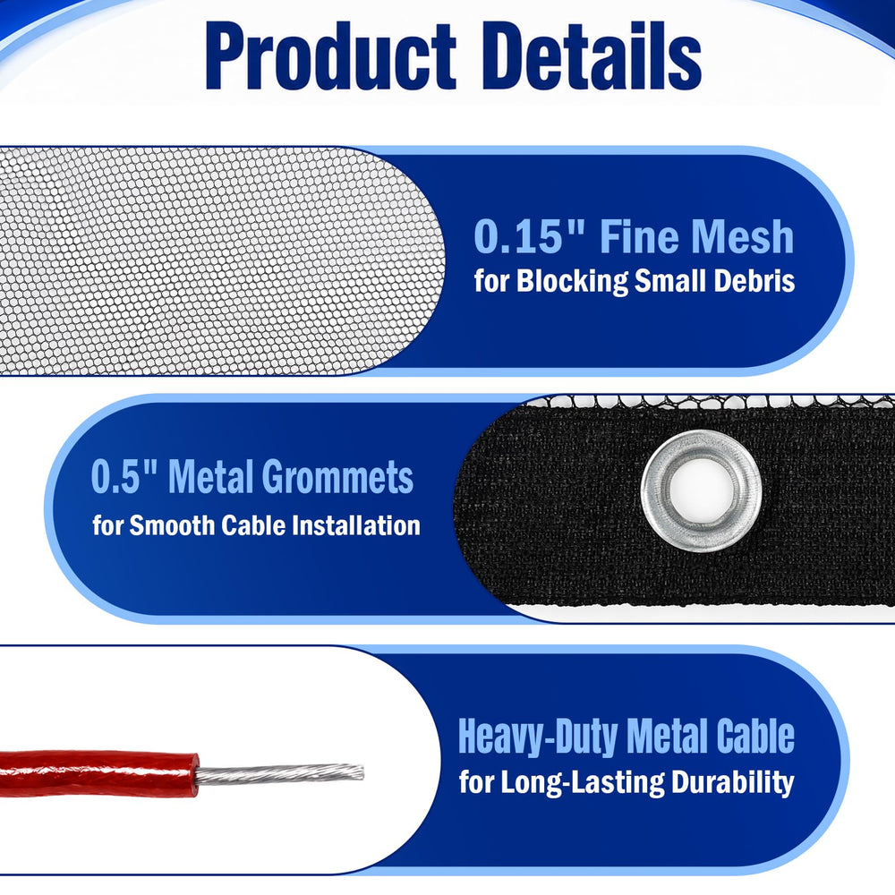 GJL grommet and reinforced stitching detail for durable fastening