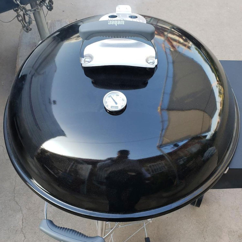 GLOWYE stem probe length demonstrating correct reach into grill cavity