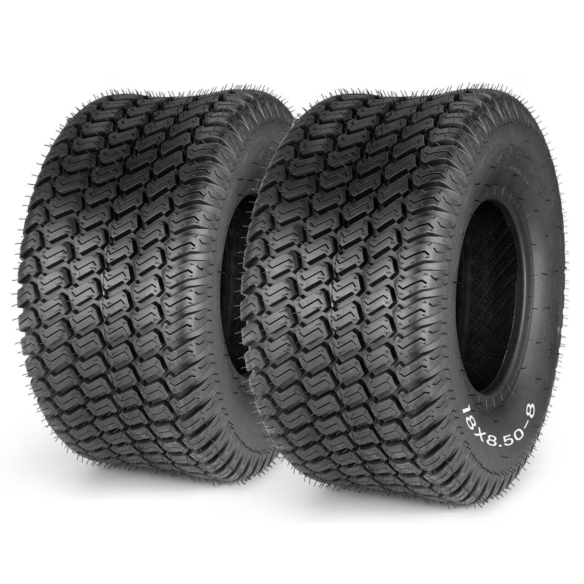 Godhop front view of tire pair showing label and size for easy identification and fit