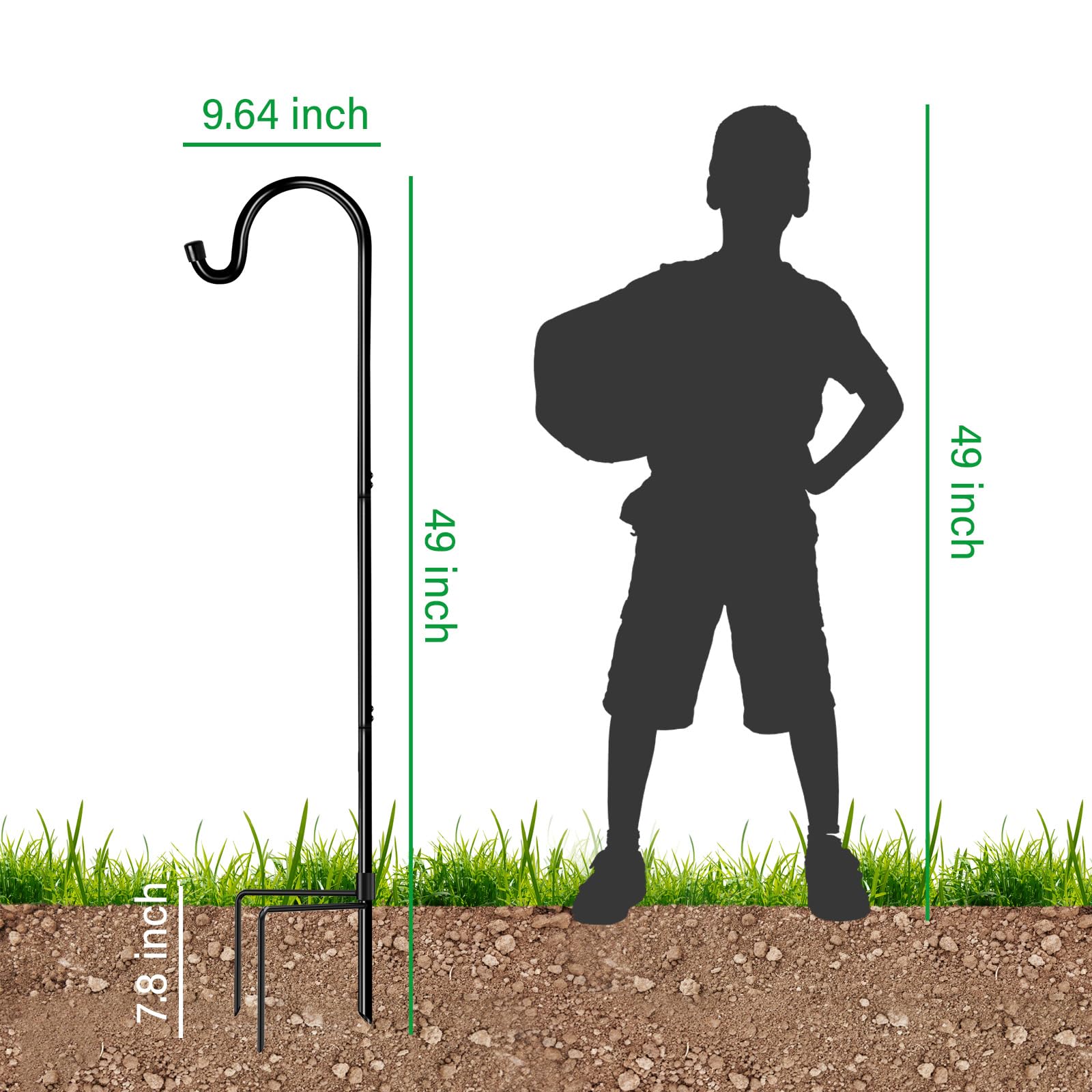 GOFORWILD close-up of hook curve showing solid construction and secure hang