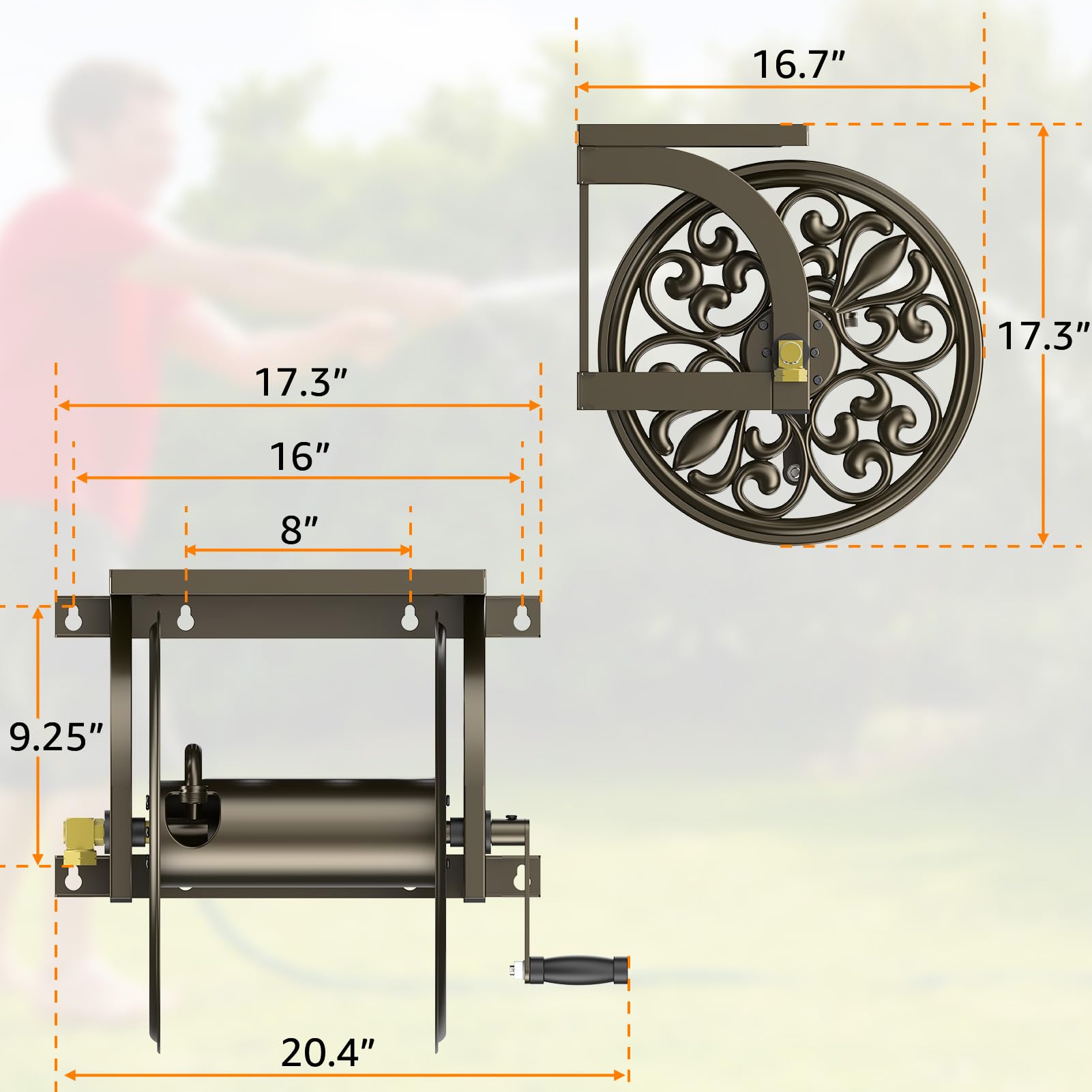 GOFORWILD soft-grip crank handle detail for comfortable winding