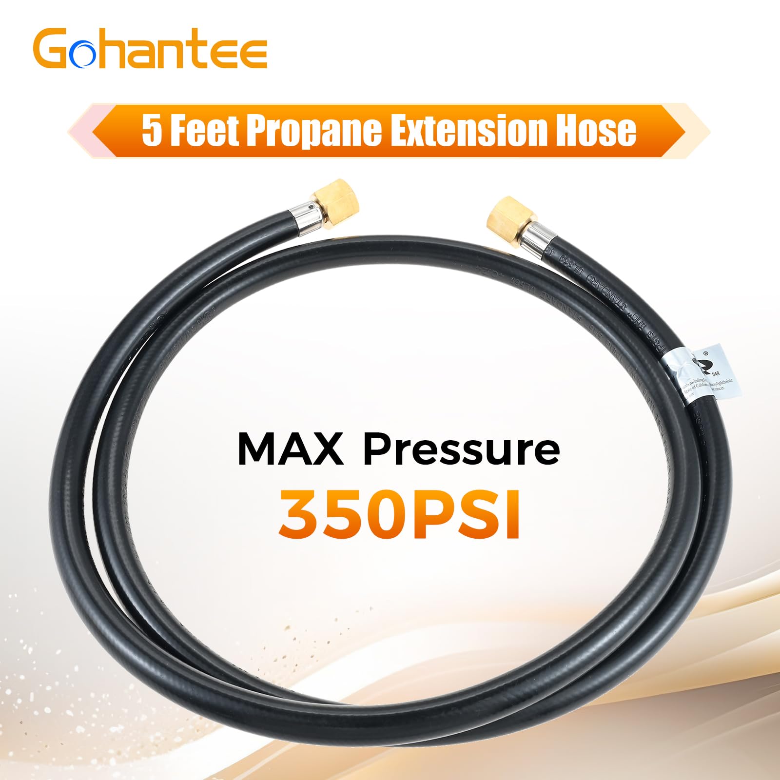 gohantee rubber hose texture detail showing weather resistance benefit long-lasting use