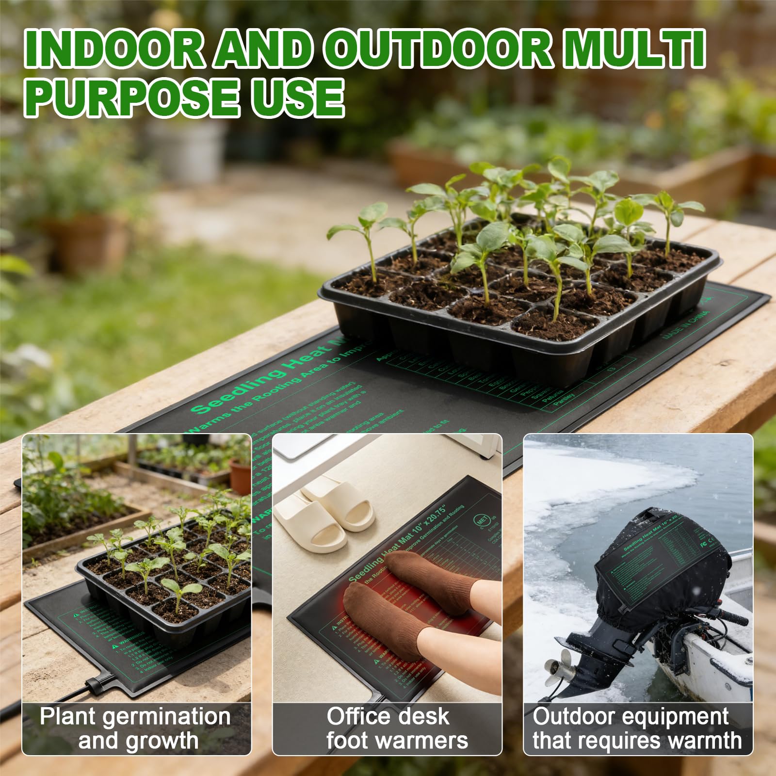 GOLOPET on greenhouse bench illustrating efficient propagation in a real setting