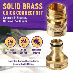 GORILLA EASY CONNECT close-up of GHT threads highlights precise fit and leak prevention