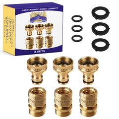 GORILLA EASY CONNECT front view solid brass fitting shows durable construction and reliable connection