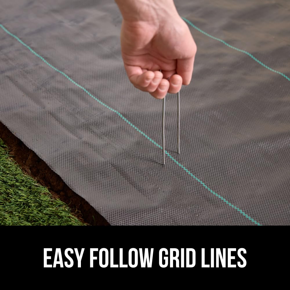GORILLA GRIP used in garden bed to reduce maintenance and promote drainage