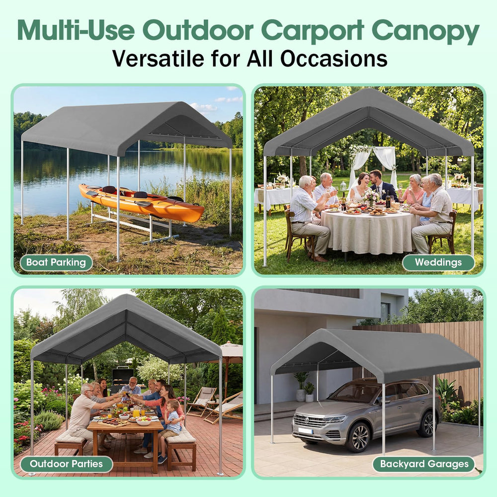 GOTRUTH canopy in backyard lifestyle scene providing reliable shelter