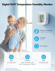 Govee electronic ink screen detail with high-contrast readout for low-power viewing