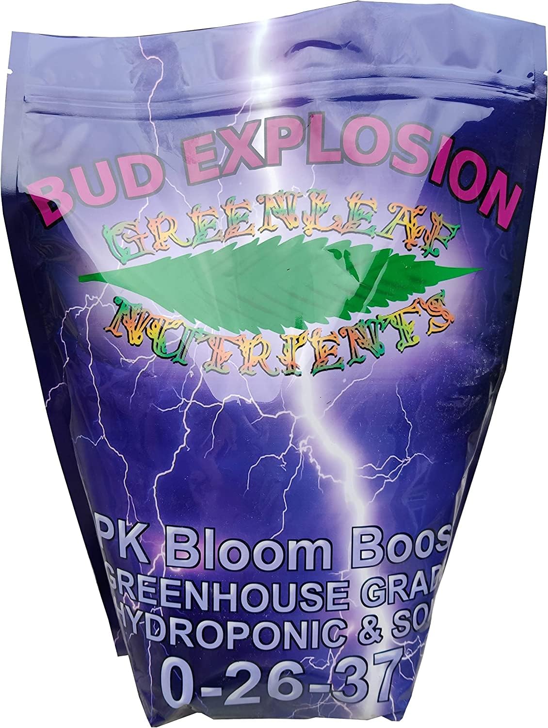 Greenleaf Nutrients front packaging showing product label and usage benefit