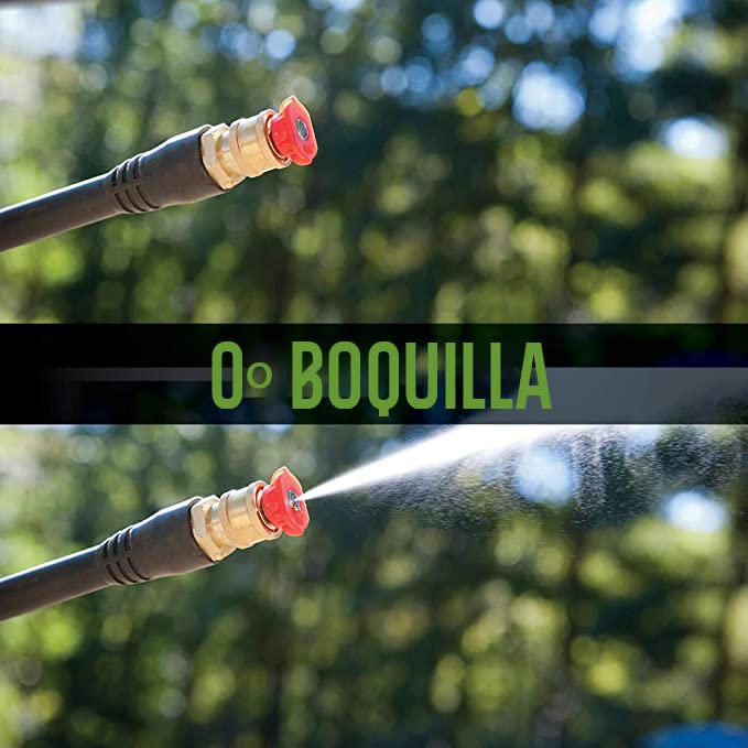 Greenworks 0° tip producing concentrated jet to remove stubborn stains and high-impact cleaning benefit