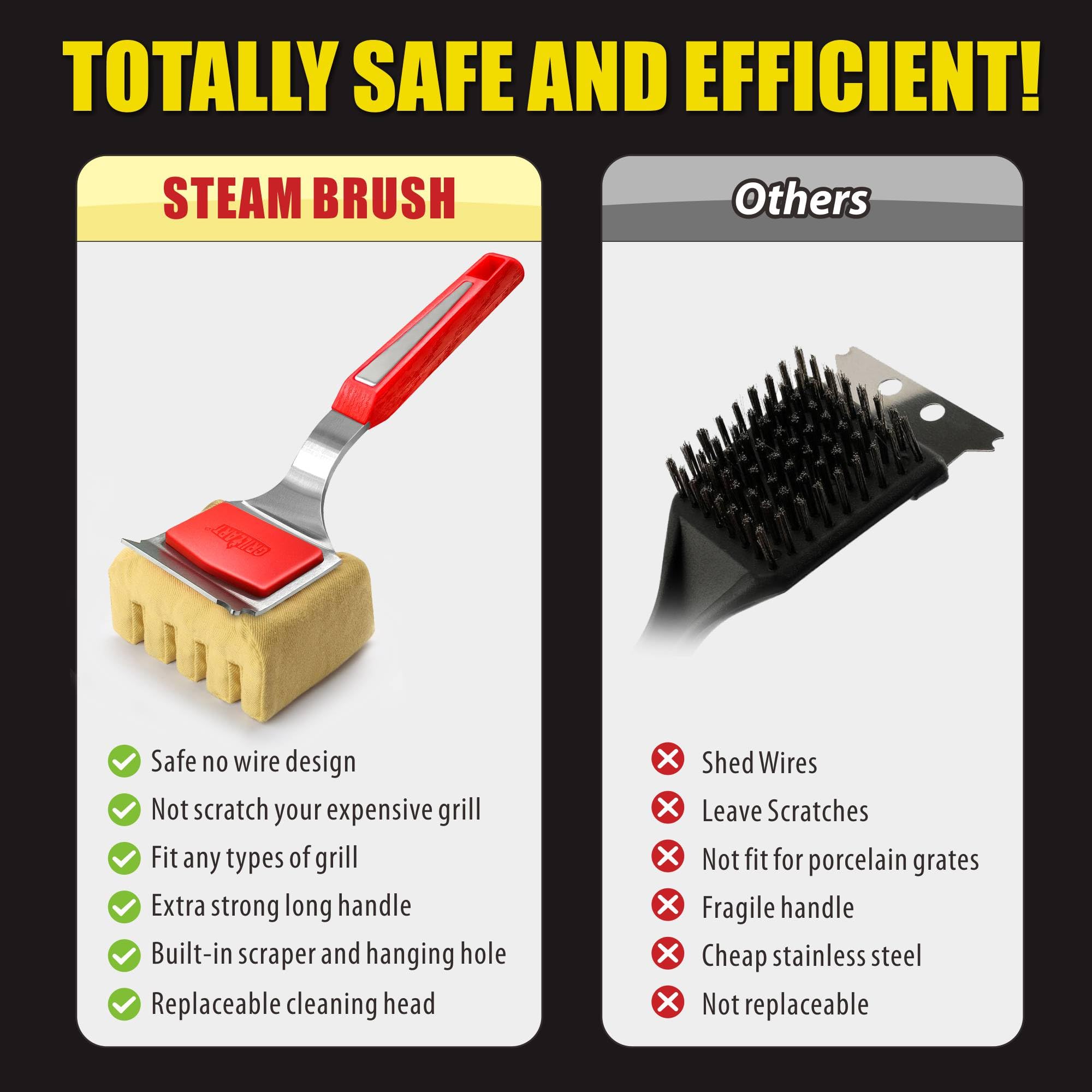 GRILLART pad used on backyard grill showing real-world cleaning benefit