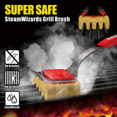 GRILLART close-up of wave-groove detail for 360-degree cleaning benefit