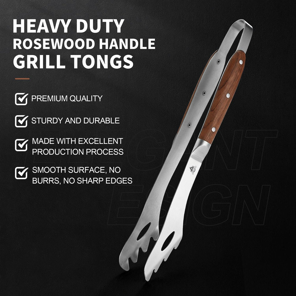 GRILLGEN close-up of stainless jaws demonstrating secure food grip and smooth edges