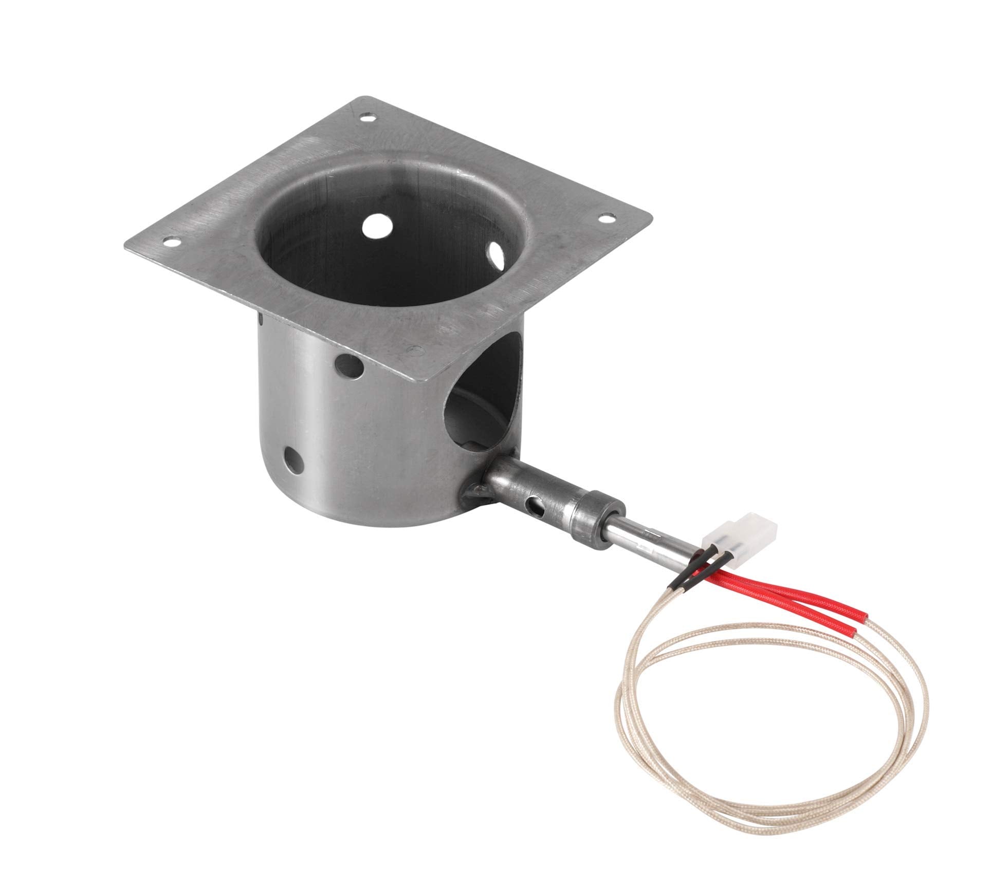 GRILLME hot rod installed in firepot demonstrating reliable start benefit