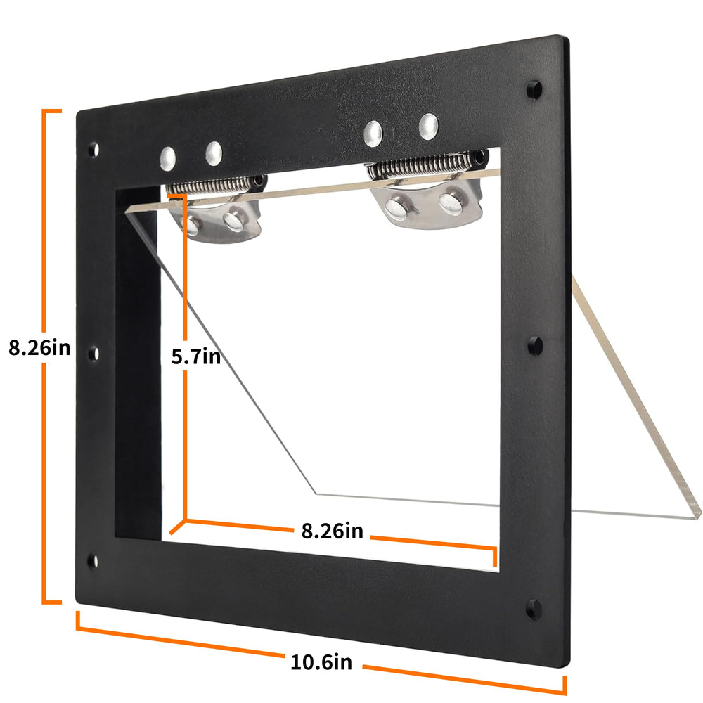 GROWLING installed in attic opening demonstrating humane eviction benefit