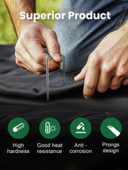 GROWNEER sharpened pointed tip detail for easier soil penetration benefit