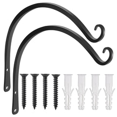 Gtongoko front view of 14 inch hanger pair showing clean finish and shape, durable display