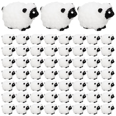 Guiqulai black mini sheep front view showing cute shape and outdoor use