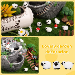 Guiqulai sheep placed in a fairy garden illustrating decorative appeal